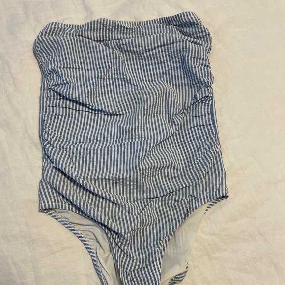 J.Crew Straples Swimsuit - Seersucker - 6 - Picture 2 of 5